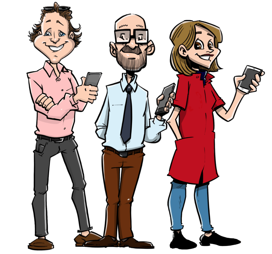3 verschillende bouwondernemers bij elkaar