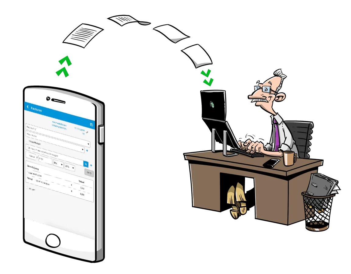 Boekhoudkoppeling voor schilders waarmee de boekhouder eenvoudig te werk gaat